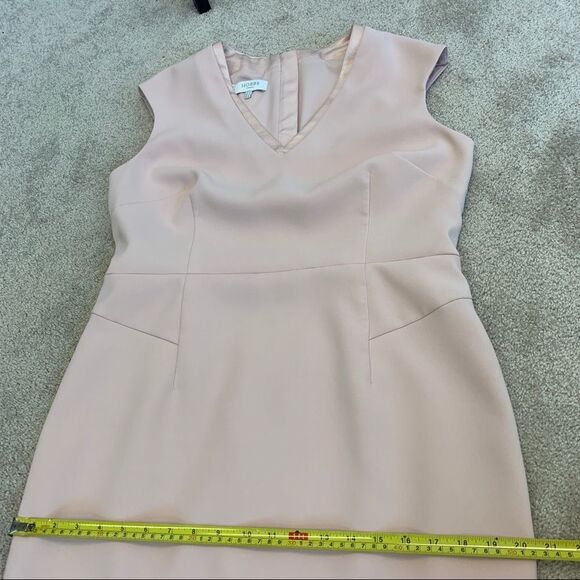 Hobbs Frida V-neck Shift Dress Pastel Pale Pink Sz 10 NWOT - Picture 12 of 17